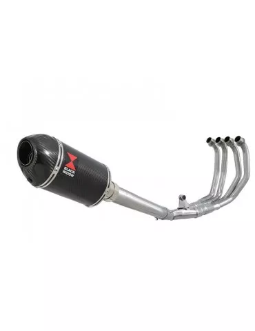 CBR600 CBR 600 FS1 FS2 Sport 2001 2002 Ligne complète & Silencieux Ovale En Carbone + Carbone Tip 200mm