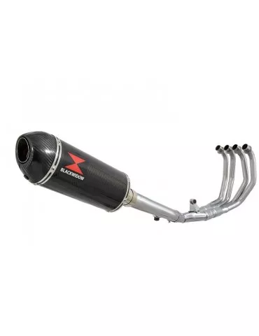 CBR600 CBR 600 F1 F2 F3 F4 F5 F6 F7 2001-2007 Ligne complète & Silencieux Ovale En Carbone + Carbone Tip 300mm