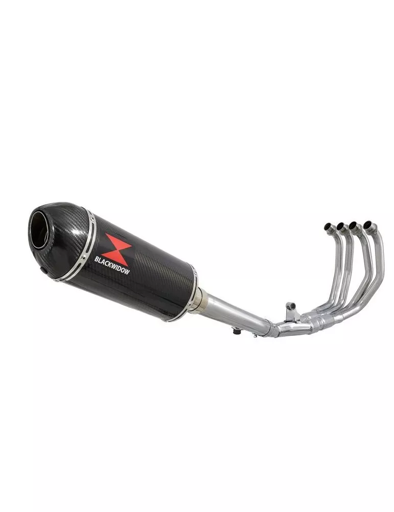 CBR600 CBR 600 F1 F2 F3 F4 F5 F6 F7 2001-2007 Ligne complète & Silencieux Ovale En Carbone + Carbone Tip 300mm