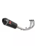 CBR600 CBR 600 F1 F2 F3 F4 F5 F6 F7 2001-2007 Ligne complète & Silencieux Ovale En Carbone + Carbone Tip 300mm