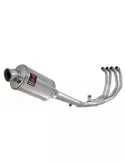 CBR600 CBR 600 F1 F2 F3 F4 F5 F6 F7 2001-2007 Ligne complète & Silencieux Ovale En Inox 230mm