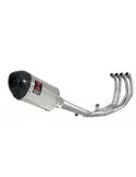 CBR600 CBR 600 F1 F2 F3 F4 F5 F6 F7 2001-2007 Ligne complète & Silencieux Ovale En Inox + Carbone Tip 200mm