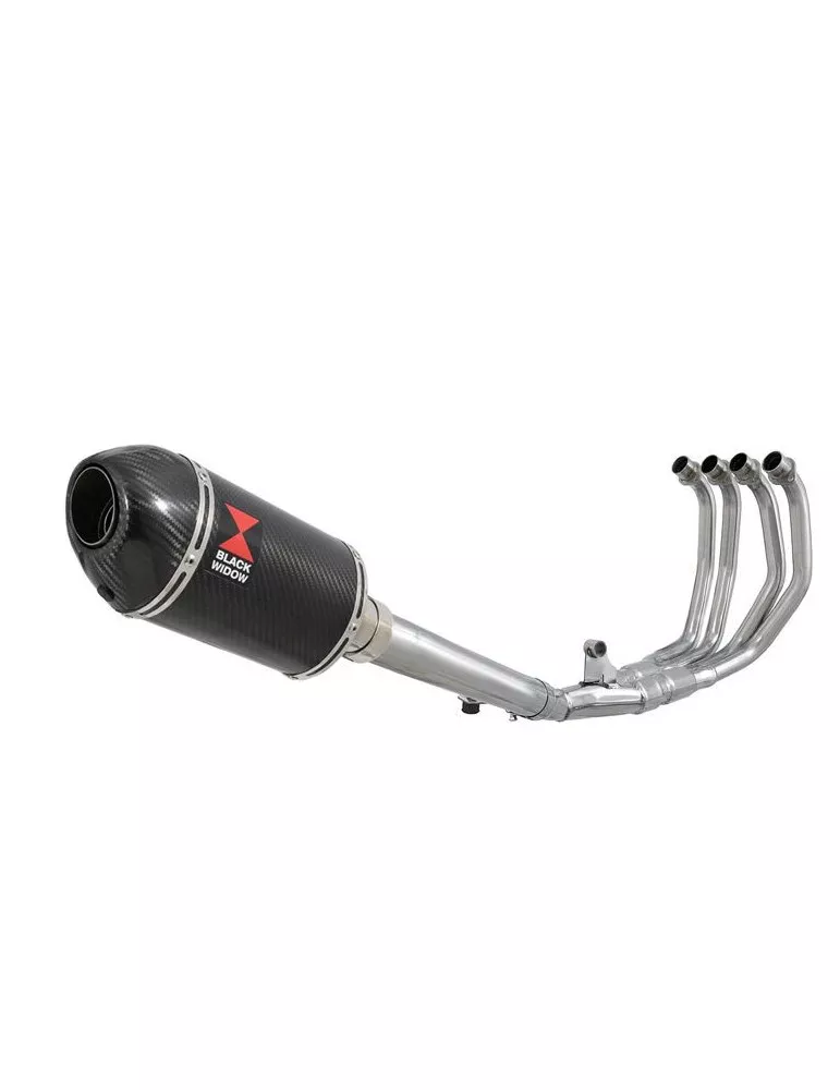 CBR600 CBR 600 F1 F2 F3 F4 F5 F6 F7 2001-2007 Ligne complète & Silencieux Ovale En Carbone + Carbone Tip 200mm