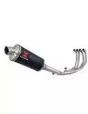 CBR600 CBR 600 F1 F2 F3 F4 F5 F6 F7 2001-2007 Ligne complète & Silencieux Ovale Noir En Inox 300mm