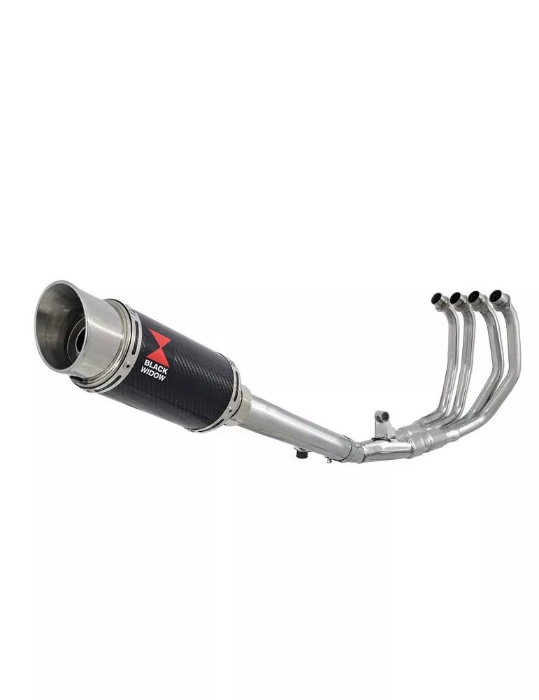 CBR600 CBR 600 F1 F2 F3 F4 F5 F6 F7 2001-2007 Ligne complète & Silencieux Rond En Carbone 200mm
