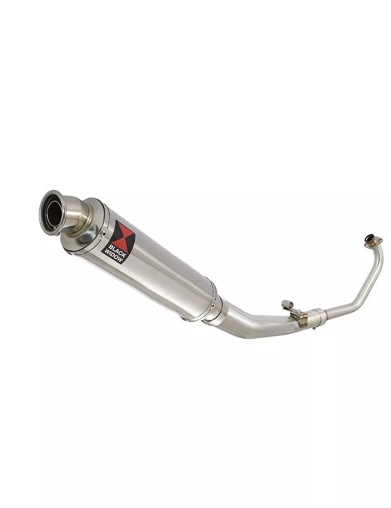 CBR 125 CBR125R 2004 - 2010 Diamètre XI Ligne complète & Silencieux Rond Noir En Inox 400mm