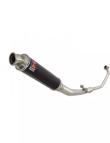 CBR 125 CBR125R 2004 - 2010 Diamètre XI Ligne complète & Silencieux Rond Noir En Inox 400mm
