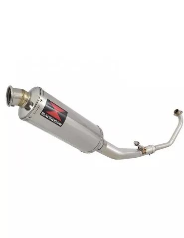 CBR 125 CBR125R 2004 - 2010 Diamètre XI Ligne complète & Silencieux Rond Noir En Inox 400mm