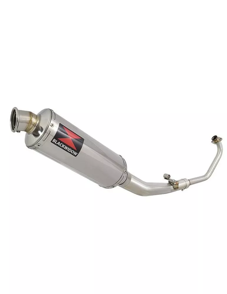 CBR 125 CBR125R 2004 - 2010 Diamètre XI Ligne complète & Silencieux Rond Noir En Inox 400mm