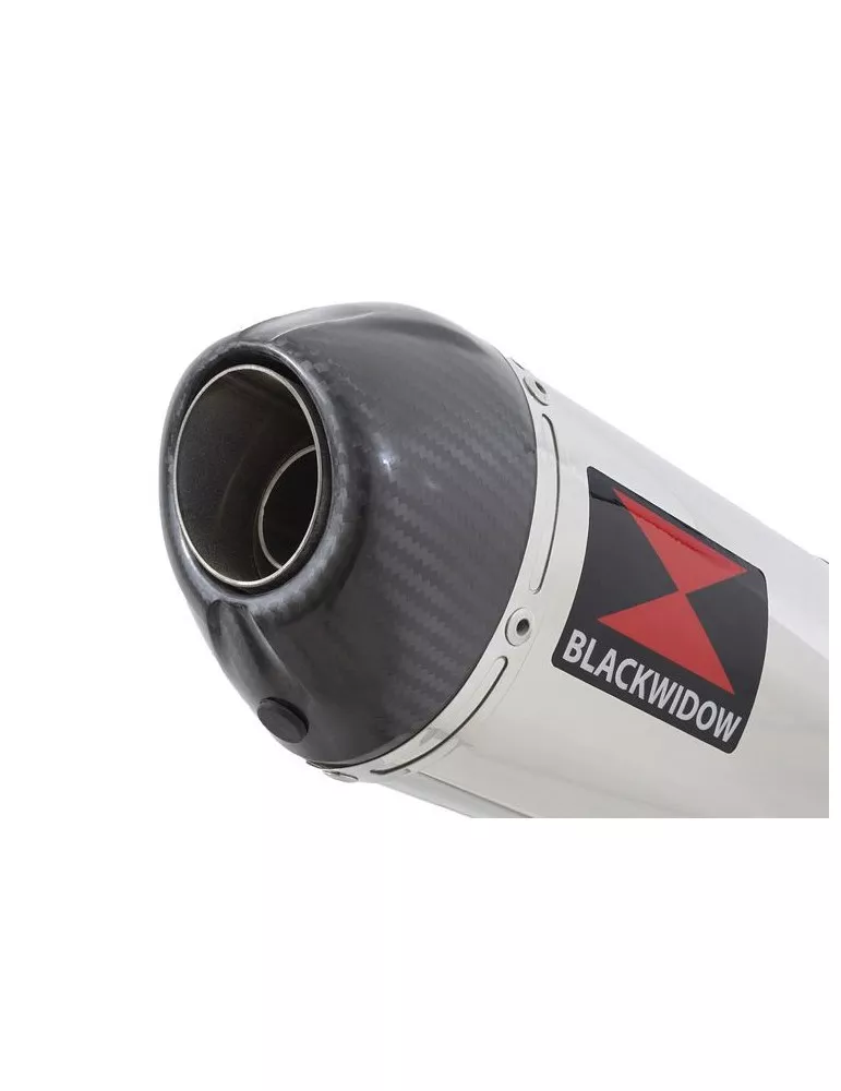 CBR 125 CBR125R 2004 - 2010 Diamètre XI Ligne complète & Silencieux Rond Noir En Inox 400mm