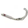 MT-09 Tracer 2013-2021  Low Level De-cat Exhaust System with 350mm Round Stainless Steel Silencer