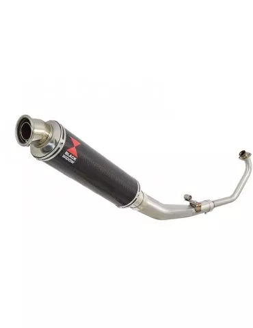 CBR 125 CBR125R 2004 - 2010 Diamètre XI Ligne complète & Silencieux Rond Noir En Inox 400mm