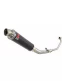 CBR 125 CBR125R 2004 - 2010 Diamètre XI Ligne complète & Silencieux Rond Noir En Inox 400mm
