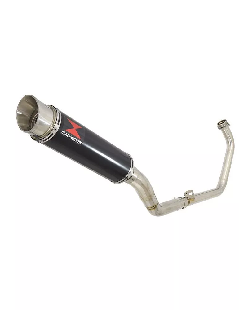 CBR250R MC41 2011-2014 Decata Ligne complète + Silencieux Rond GP Style Noir En Inox 360mm