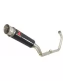 CBR250R MC41 2011-2014 Decata Ligne complète + Silencieux Rond GP Style Noir En Inox 360mm