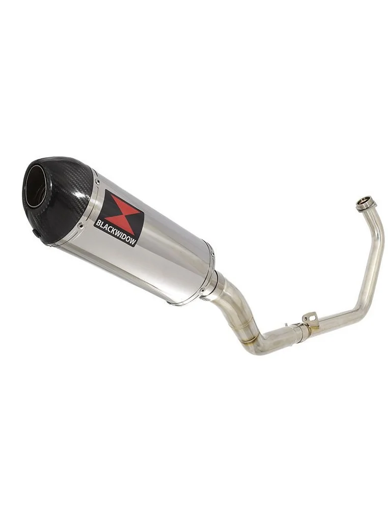 CBR250R MC41 2011-2014 Decata Ligne complète + Silencieux Ovale En Inox + Carbone Tip 300mm