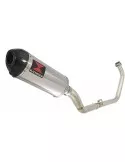 CBR250R MC41 2011-2014 Decata Ligne complète + Silencieux Ovale En Inox + Carbone Tip 300mm