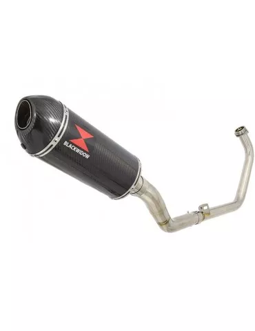 CBR250R MC41 2011-2014 Decata Ligne complète + Silencieux Ovale En Carbone + Carbone Tip 300mm