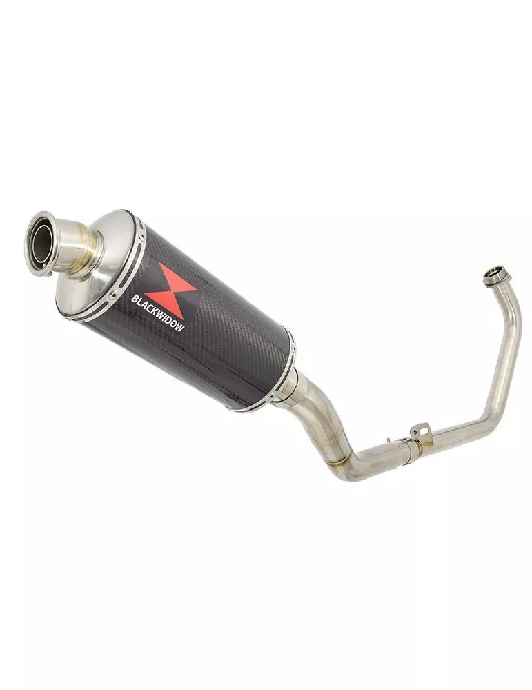 CBR250R MC41 2011-2014 Decata Ligne complète + Silencieux Ovale En Carbone 300mm