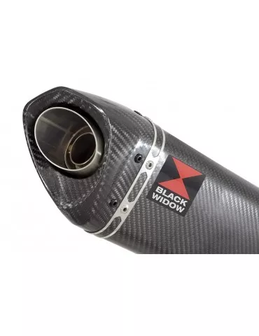 CBR250R MC41 2011-2014 Decata Ligne complète + Silencieux Tri  Ovale En Carbone + Carbone Tip 250mm