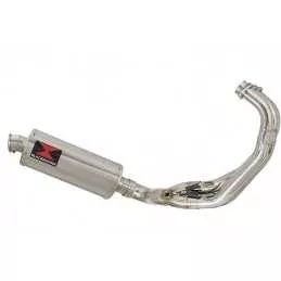 MT-09 Tracer 2013-2021  Low Level De-cat Exhaust System with 300mm Oval Stainless Steel Silencer