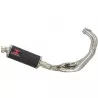 MT-09 Tracer 2013-2021  Low Level De-cat Exhaust System with 300mm Oval Carbon Fibre Silencer