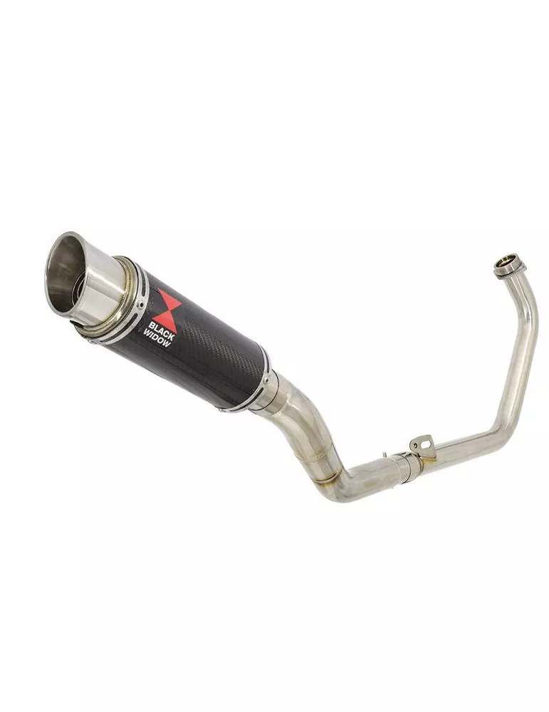 CBR250R MC41 2011-2014 Decata Ligne complète + Silencieux GP Rond En Carbone + Canule en Titane 230mm