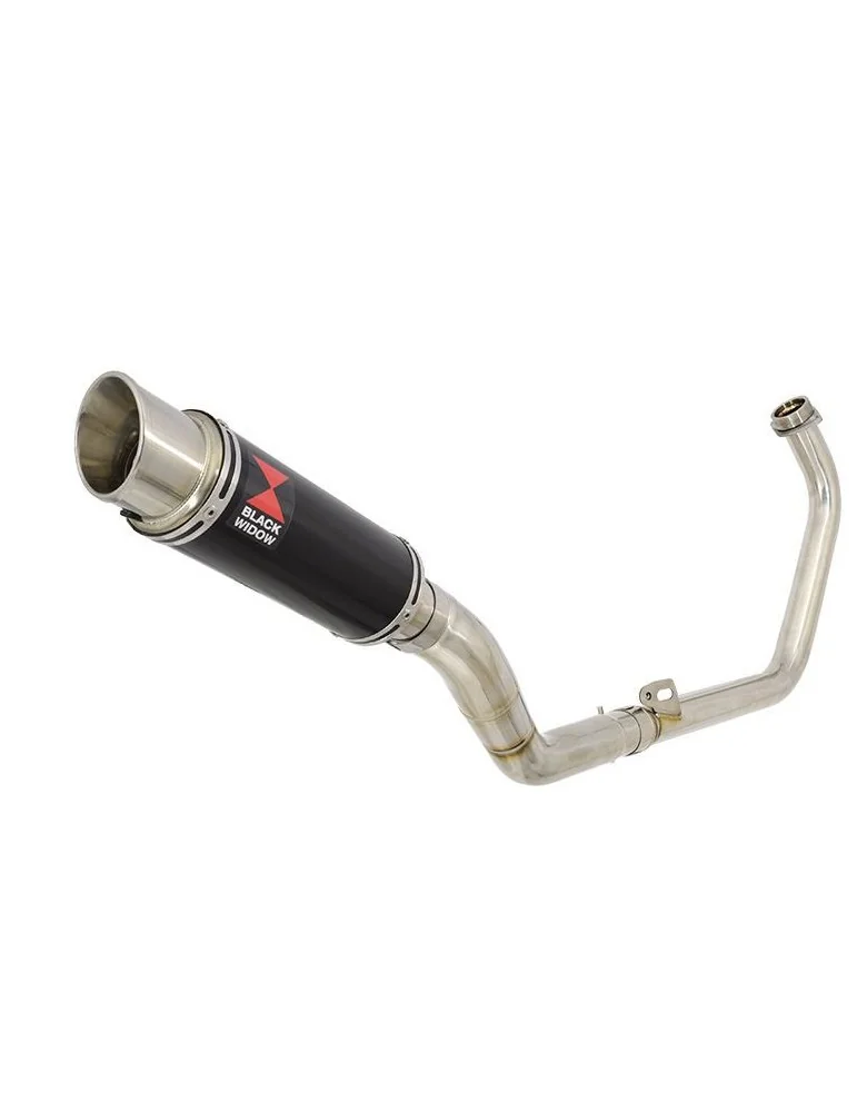 CBR250R MC41 2011-2014 Decata Ligne complète + Silencieux Rond GP Style Noir En Inox 230mm