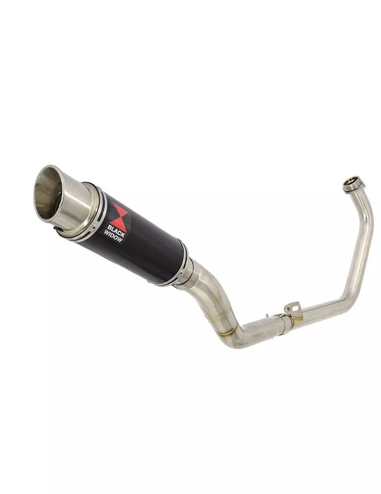 CBR250R MC41 2011-2014 Decata Ligne complète + Silencieux Rond GP Style Noir En Inox 230mm