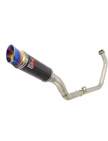 CBR250R MC41 2011-2014 Decata Ligne complète + Silencieux GP Rond En Carbone + Inox Anodisé Tip 230mm
