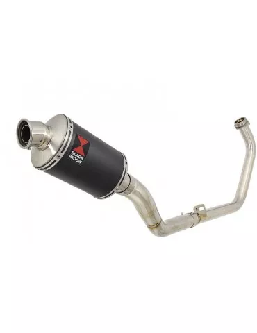 CBR250R MC41 2011-2014 Decata Ligne complète + Silencieux Ovale Noir En Inox 230mm