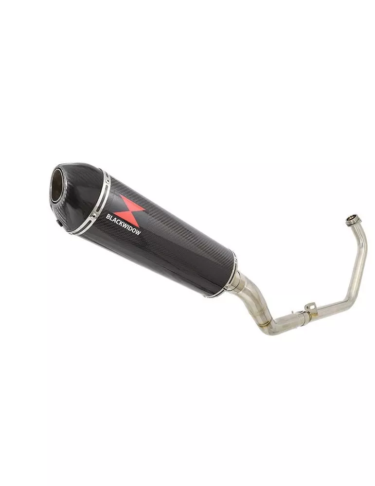 CBR300R NC51 2014-2017 Decata Ligne complètes + Ovale En Carbone Silencieux + Carbon Tip 400mm