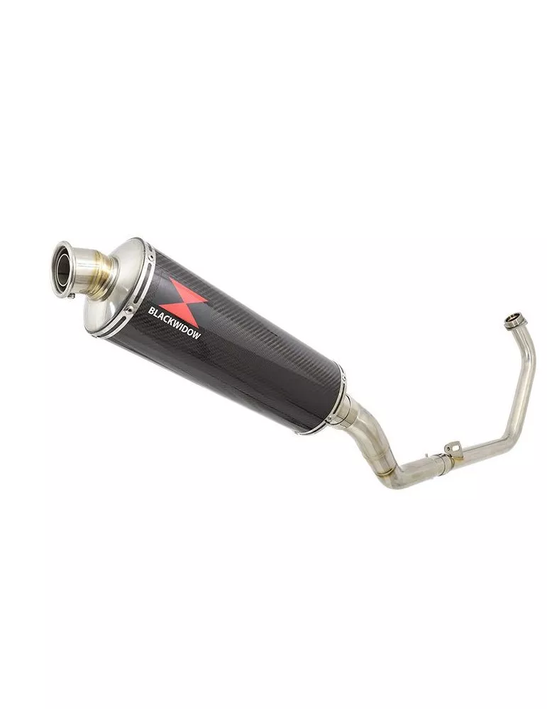 CBR300R NC51 2014-2017 Decata Ligne complète + Silencieux Ovale En Carbone 400mm