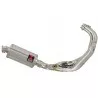 MT-09 Tracer 2013-2021  Low Level De-cat Exhaust System with 230mm Oval Stainless Steel Silencer