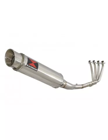 CBR 650 F CBR650F 2014-2017 Décatalyseur Ligne complète & Silencieux Rond GP Style En Inox 360mm