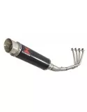 CBR 650 F CBR650F 2014-2017 Décatalyseur Ligne complète & Silencieux GP Rond Noir Inox 360mm