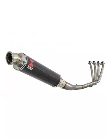 CBR 650 F CBR650F 2014-2017 Décatalyseur Ligne complète & Silencieux Rond En Carbone 350mm