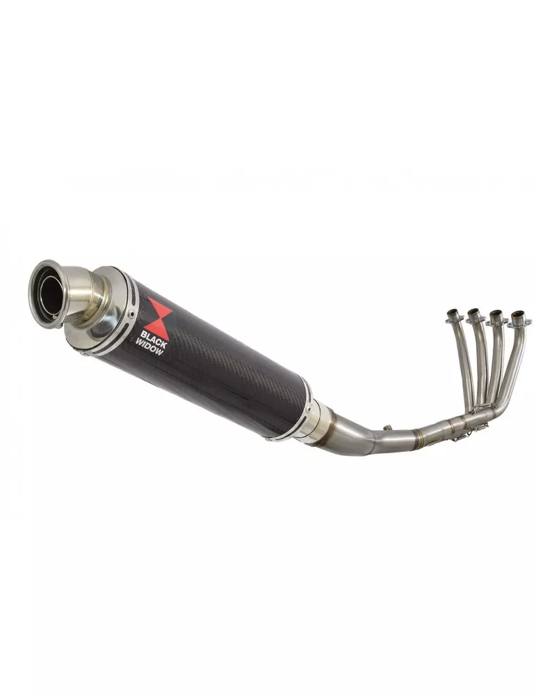 CBR 650 F CBR650F 2014-2017 Décatalyseur Ligne complète & Silencieux Rond En Carbone 350mm