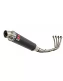 CBR 650 F CBR650F 2014-2017 Décatalyseur Ligne complète & Silencieux Rond En Carbone 350mm
