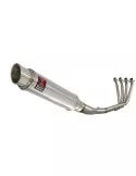 CBR 650 F CBR650F 2014-2017 Décatalyseur Ligne complète & Silencieux Rond GP Style En Inox 350mm