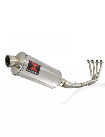 CBR 650 F CBR650F 2014-2017 Décatalyseur Ligne complète & Silencieux Ovale En Inox 300mm
