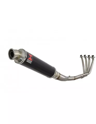 CBR 650 F CBR650F 2014-2017 Décatalyseur Ligne complète & Silencieux Rond Noir Inox 350mm