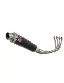 CBR 650 F CBR650F 2014-2017 Décatalyseur Ligne complète & Silencieux Rond Noir Inox 350mm