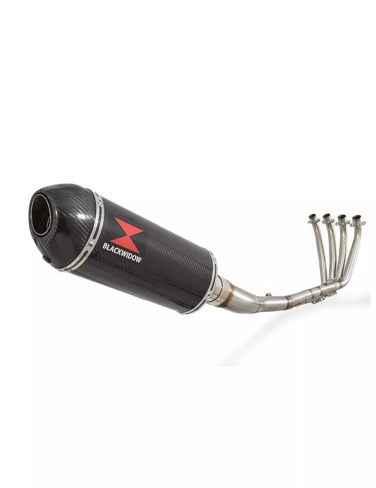 CBR 650 F CBR650F 2014-2017 Décatalyseur Ligne complète & Silencieux Ovale En Carbone + carbone 300mm