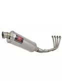 CBR 650 F CBR650F 2014-2017 Décatalyseur Ligne complète & Silencieux Rond En Inox 300mm