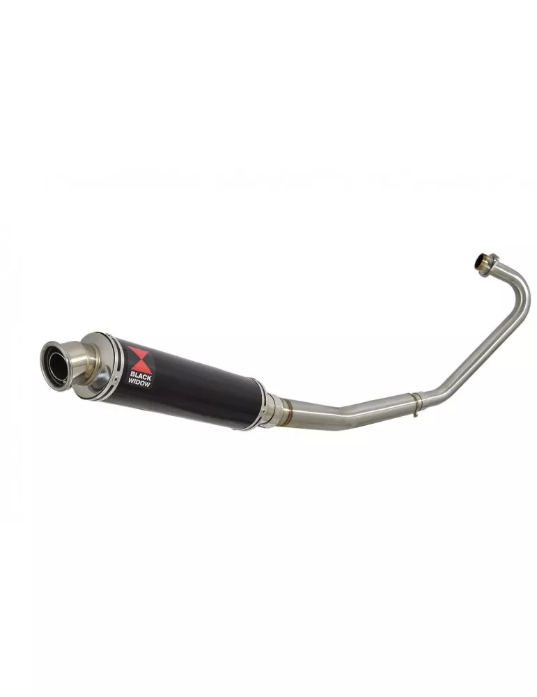 CBF125 2008-2017 Ligne complète & Silencieux Rond Noir En Inox 350mm