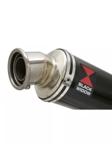 CBF125 2008-2017 Ligne complète & Silencieux Rond Noir En Inox 350mm