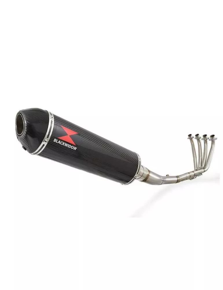 CB 650 F CB650F 2014-2017 Décatalyseur Ligne complètes & Ovale En Carbone Silencieux + carbon tip 400mm