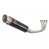 CB 650 F CB650F 2014-2017 Décatalyseur Ligne complètes & GP Rond Painted black Silencieux En Inox 360mm
