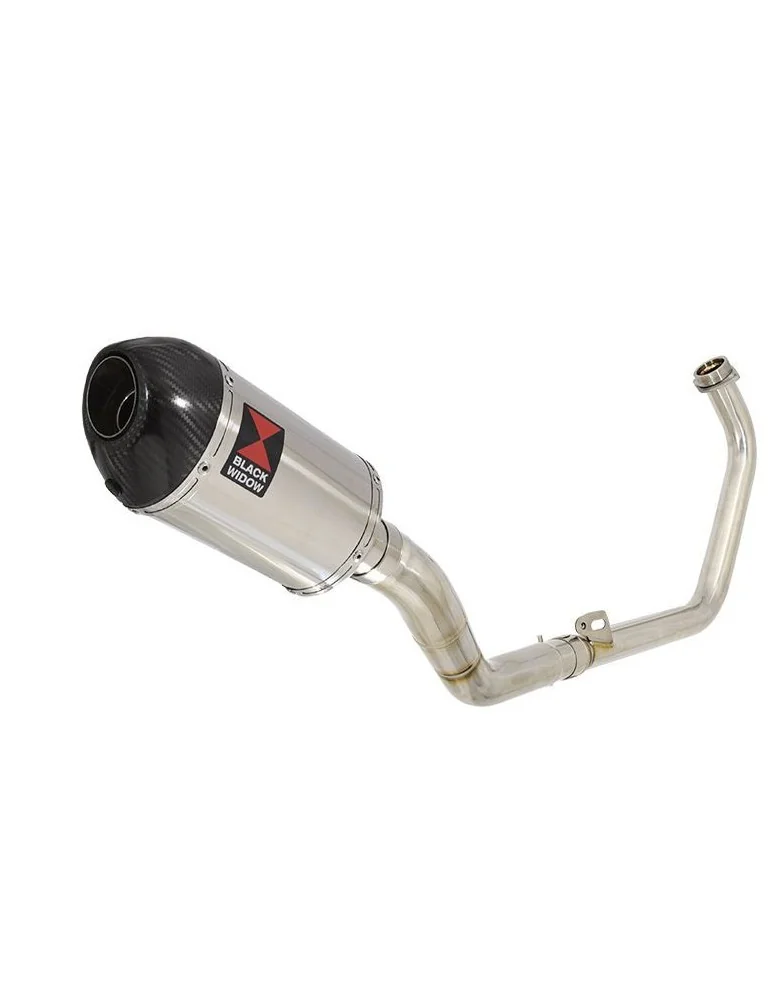 CBR250R MC41 2011-2014 De Cat Ligne complètes + Ovale Silencieux En Inox + En Carbone Tip 200mm
